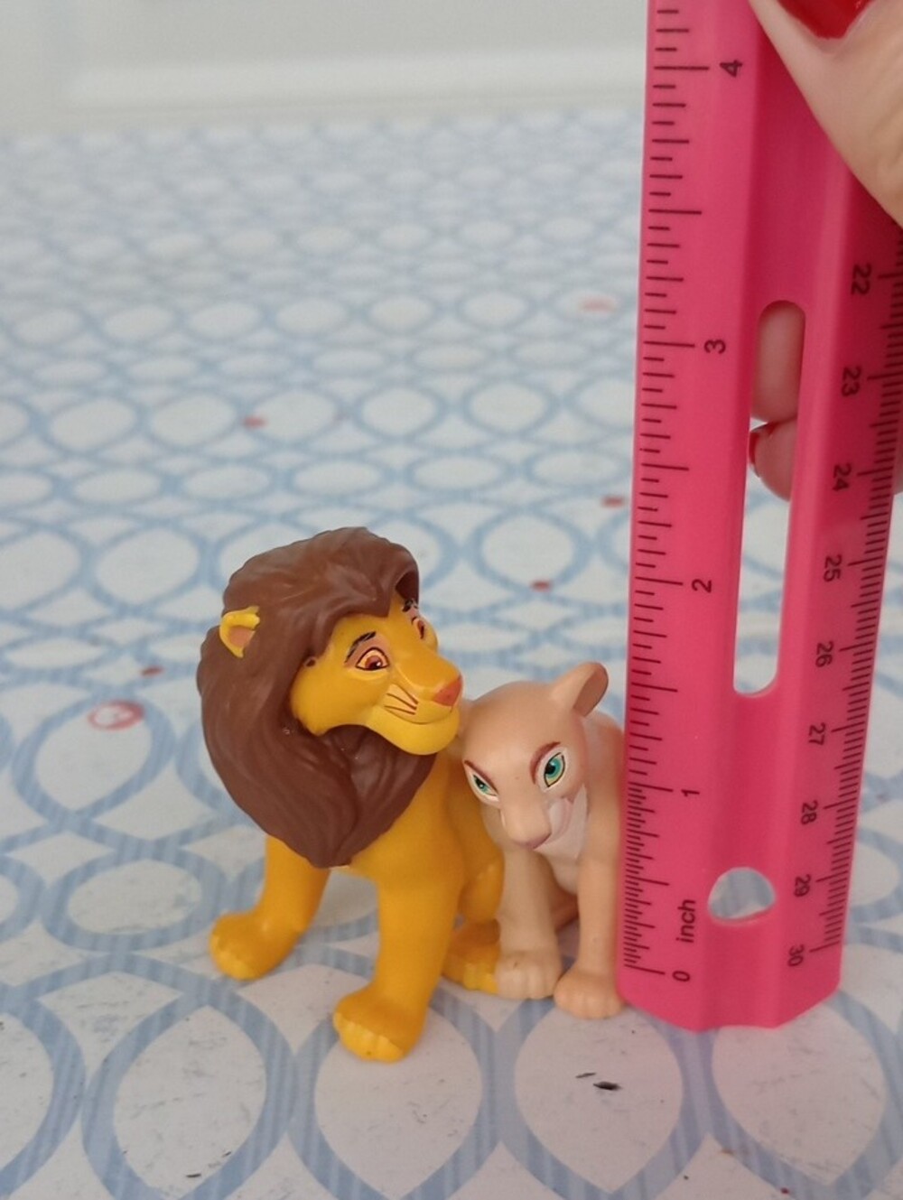 Vintage 1990s Disney The Lion King PVC Figures • Simba & Nala • Mini Collectible - Picture 7 of 7